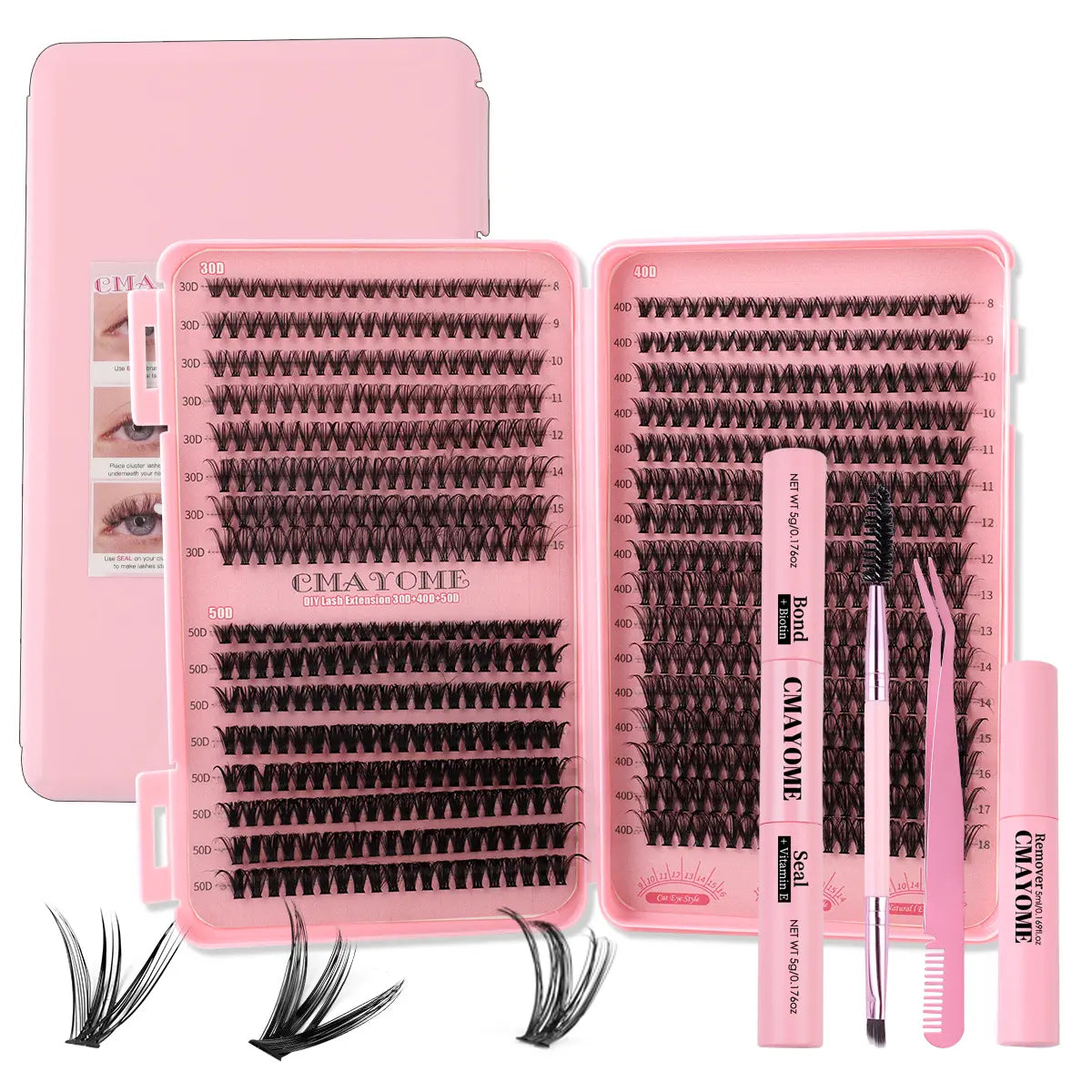 4-in-1 Lash Cluster Kit – Natural Doll Eye Look