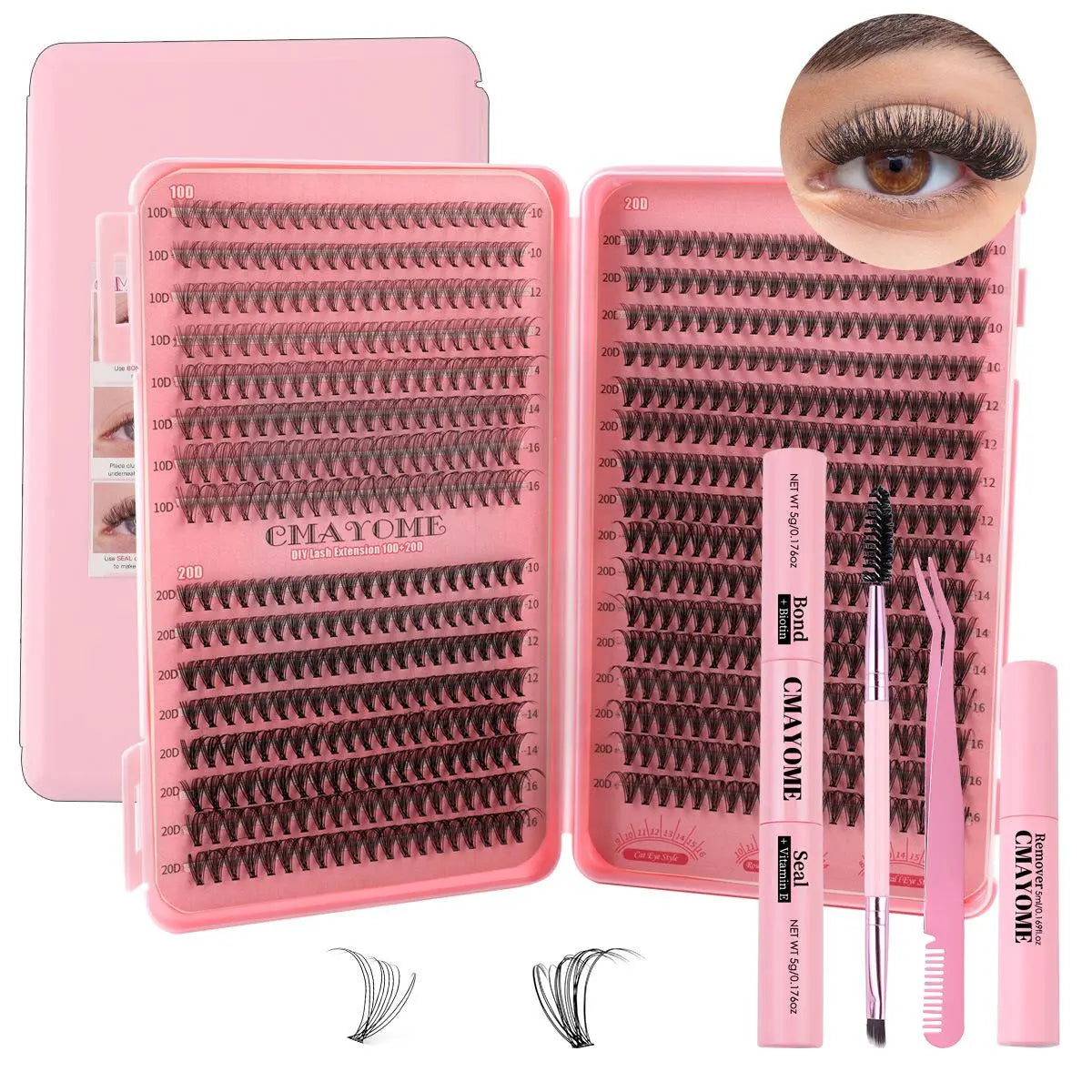 4-in-1 Lash Cluster Kit – Natural Doll Eye Look