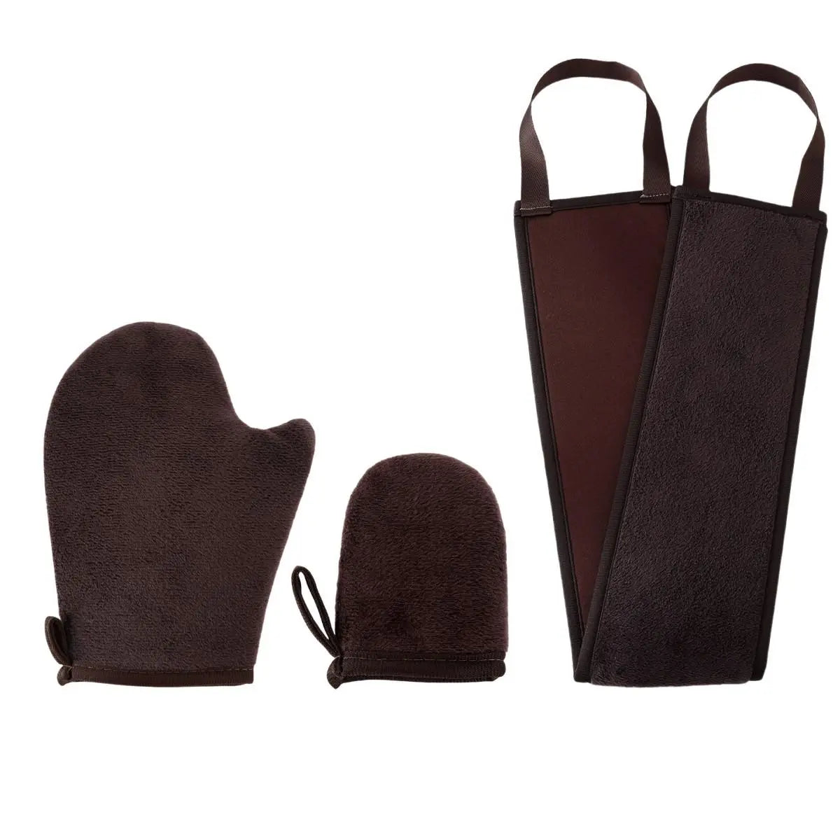 Glow Tan Body Kit – Back Scrubber & Tanning Mitt